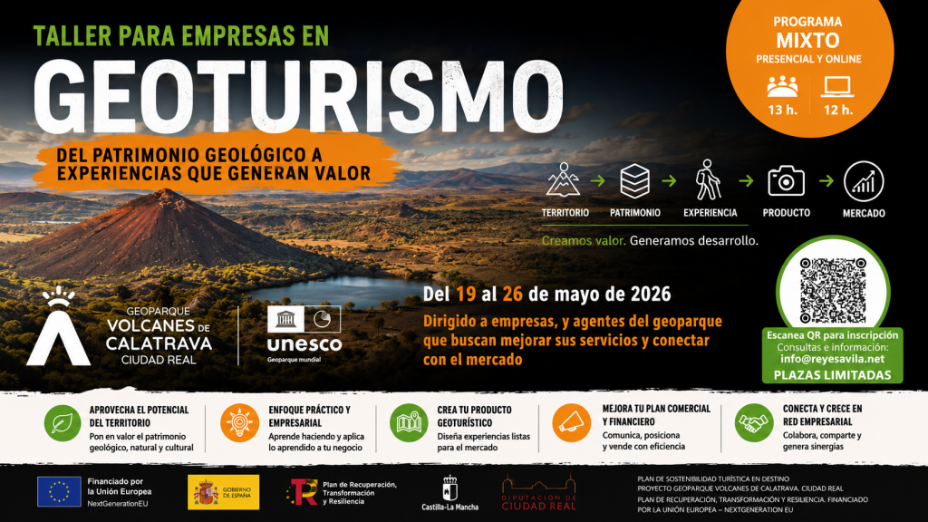 La Diputación de Ciudad Real impulsa un taller de geoturismo para empresas en el Geoparque Volcanes de Calatrava